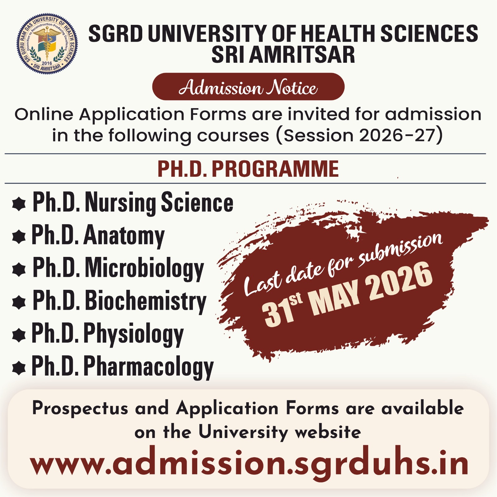Admission Notice - Ph D Programmes.jpeg